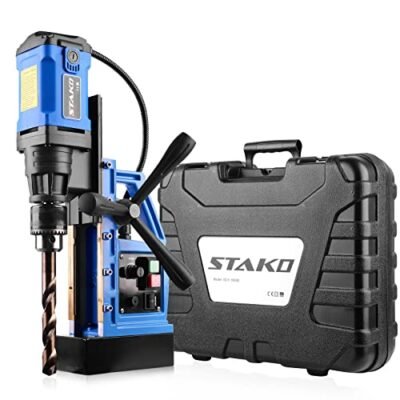 STAKO SCY-1600E Max Ø 40mm Magnetbohrmaschine 1480 W mit Koffer – Magnetkraft 11500N – Max Drehzahl 680 U/min – tragbare Kernbohrmaschine für Metallbearbeitung mit Bohrfutter B16 3-16mm – Leight 10 kg