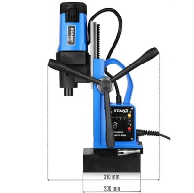 STAKO Magnetbohrmaschine 1800W mit Koffer ST-28RE+ Max. Ø80mm – 16500N Magnetkraft – Tragbare Kernbohrmaschine für Metallbearbeitung mit Bohrfutter B16 3-16 mm – Set-1 - Image 10