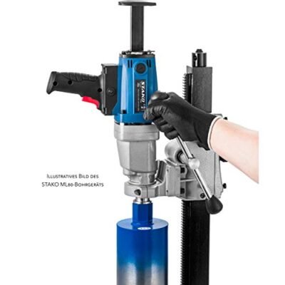 STAKO Neigbarer Bohrständer für Kernbohrgerät mit Montageklemme 60 mm – Kernbohrständer 9 kg – Bohreinheit – Hubbereich 60 cm - Image 10